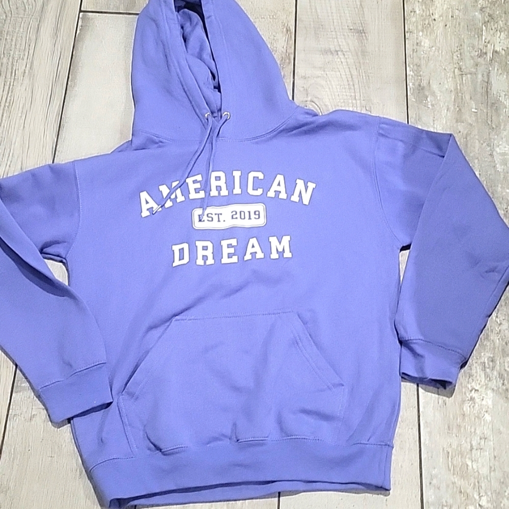 Homespun  light blue hoodie size medium  new without tag